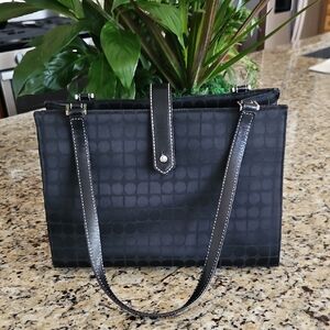 Kate Spade Black Patterned Shoulder Bag